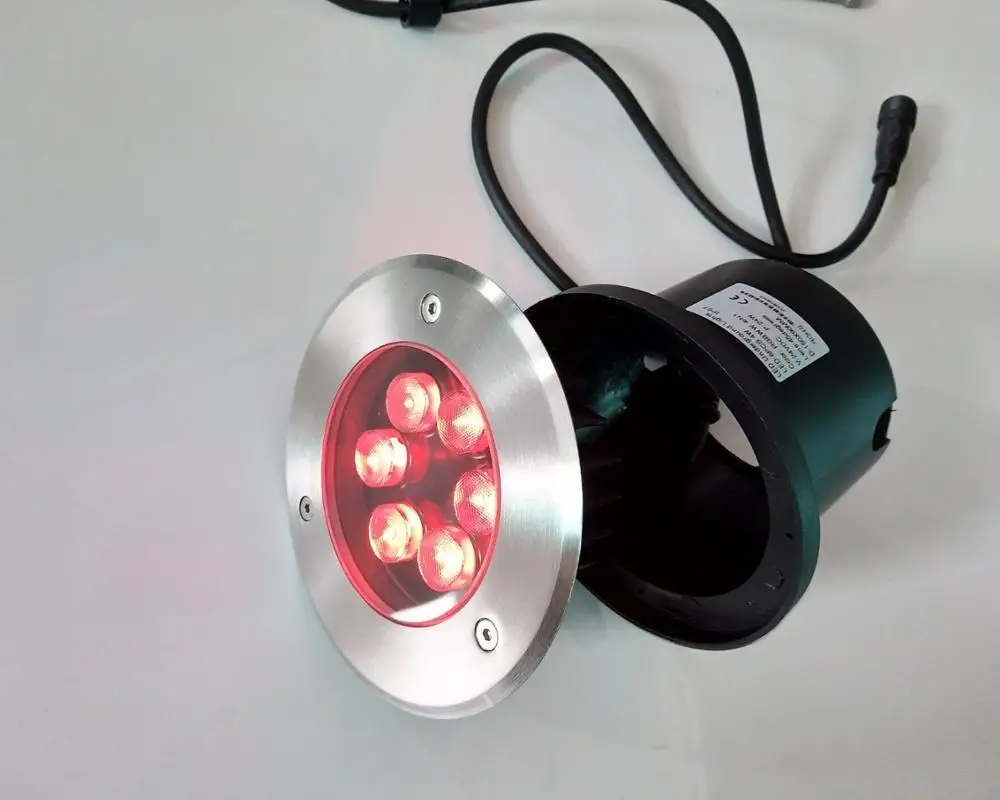 304 Stainless Steel IP67 Waterproof 18W RGB Led Underground Light DMX/WIFI/RF Control