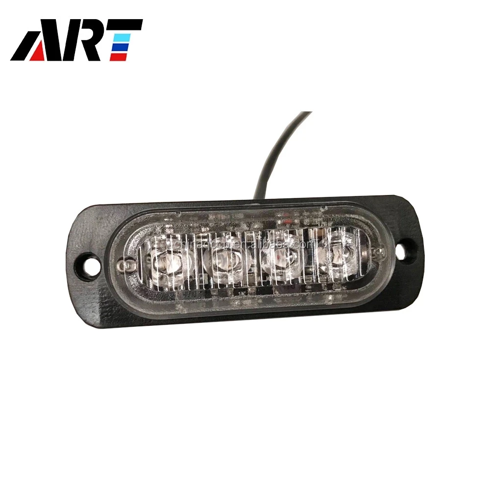 
4LED Flasher Warning LED Car motorcycle Strobe Flashing Light 