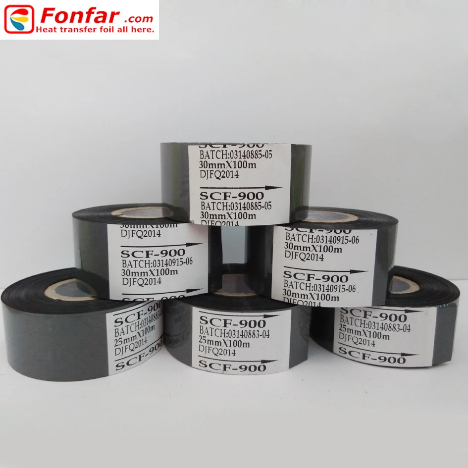 Print Carbon Belt Ribbon Thermal Transfer Ribbon Wax / Resin / Wax Resin Barcode Ribbon