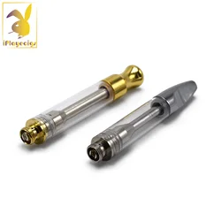 Интернет-магазин, Канада, IC1003 cbd масляный Золотой наконечник, картридж для вейпа, 510 резьбовое стекло, 0,5/1 мл, атомайзер с баком cbd