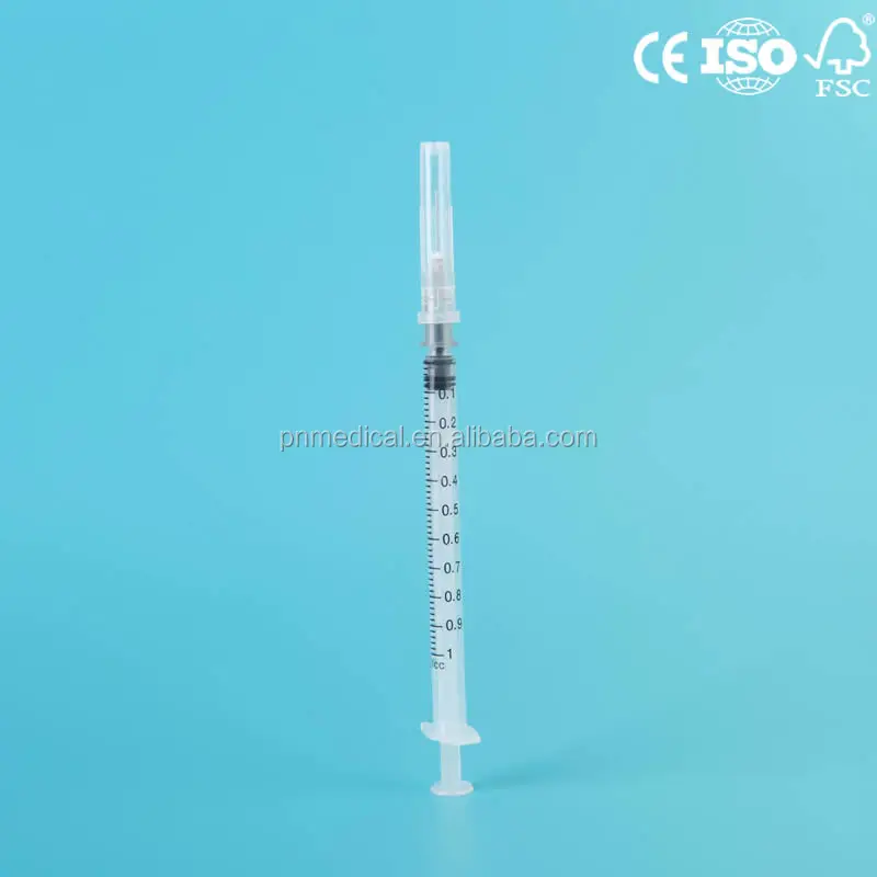 
 Высококлассный Сертифицированный стерильный пластиковый 1 мл трубчатый шприц  