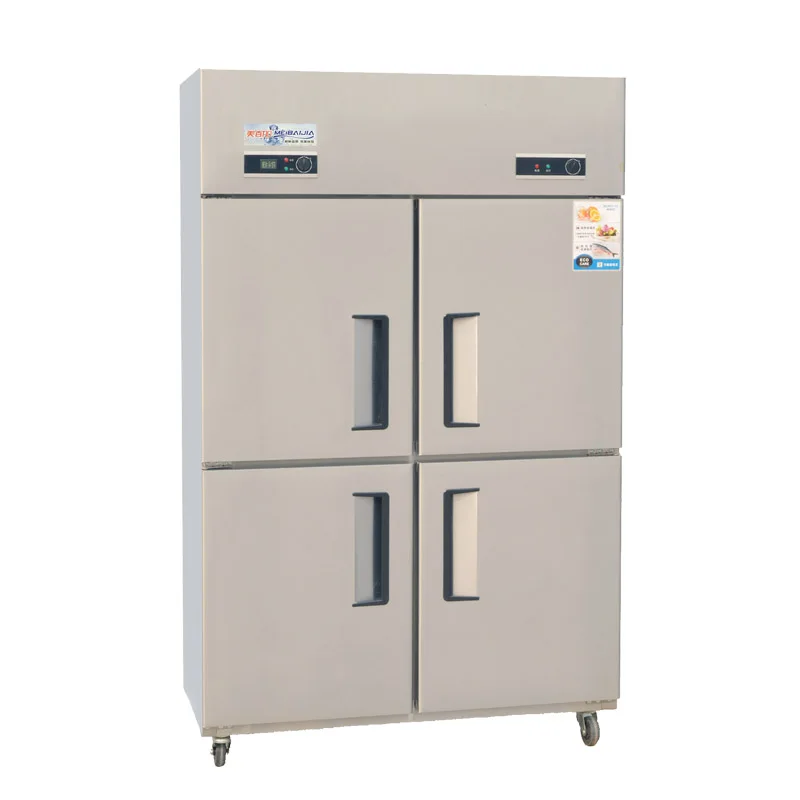  Double Temperate Kitchen Refrigerator Commercial Four Door Deep Freezer For