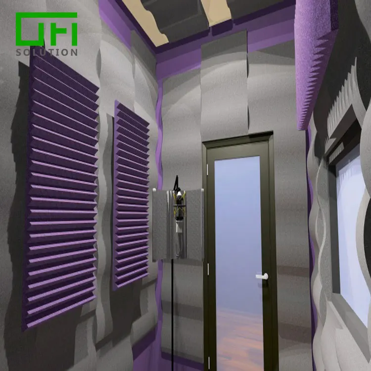 Sound Absorb Sponge Acoustic Panel Waterproof PU Acoustic Panel Soundproof Acoustic Foam Panels