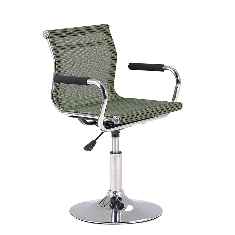 wholesale low back breathable green mesh swivel small size visitor chair