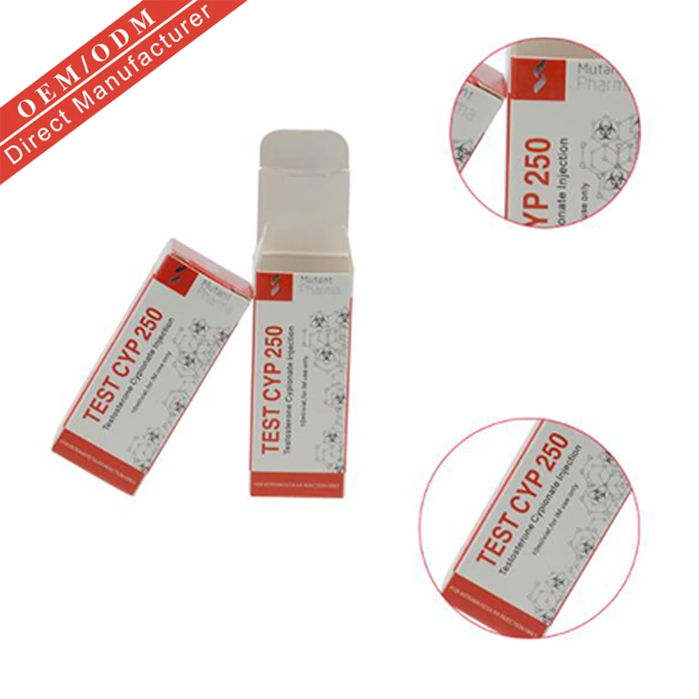 
Cheaper 10ml injection medicine paper boxes vial packaging box 