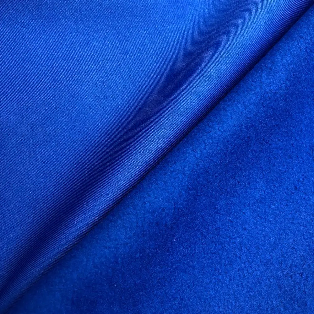 High Quality  Wholesale 100% Polyester outdoor jacket Twill Mechanical stretch bonded Polar Fleece 310gsm soft shell Fabrics