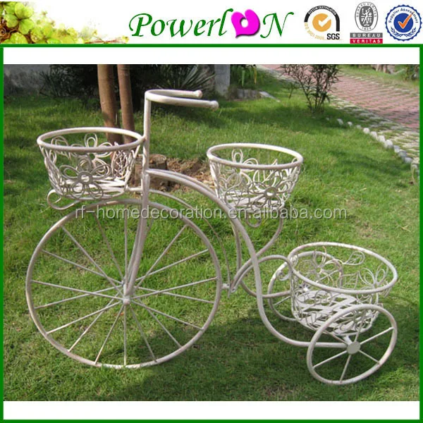 
Bicycle Planter Stands Outdoors Garden Decorative Pot Holder 