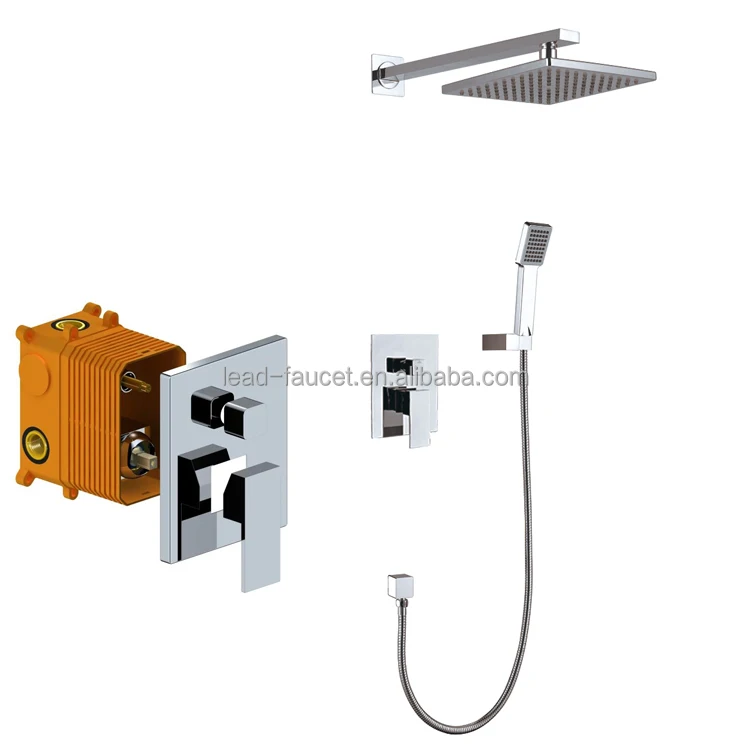 Best Selling Brass Concealed Shower Family Bath Mixer Hidden Taps Concealed Faucet Set