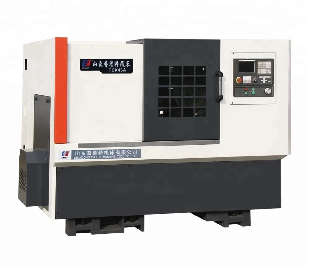 TCK46A High accuracy slant bed and linear guide way cnc lathe machine
