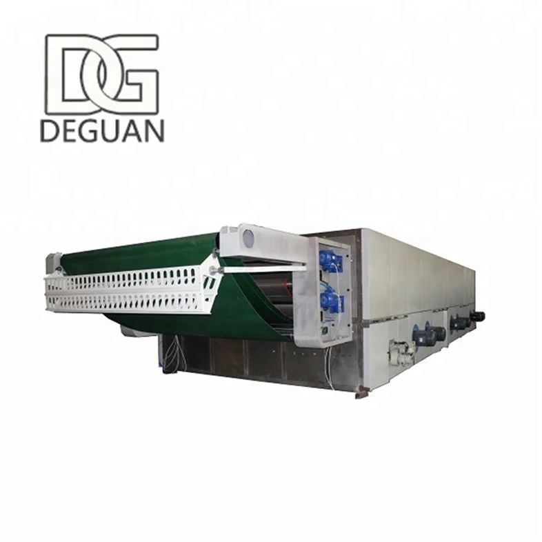 Tensionless Dryer for Knitted and Woven Fabric with 3 layers belt heated by Steam or Oil or Gas