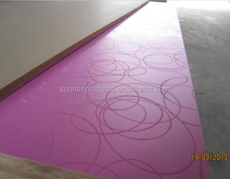 
melamine laminated MDF in 17mm pallet packing for Iraq market 