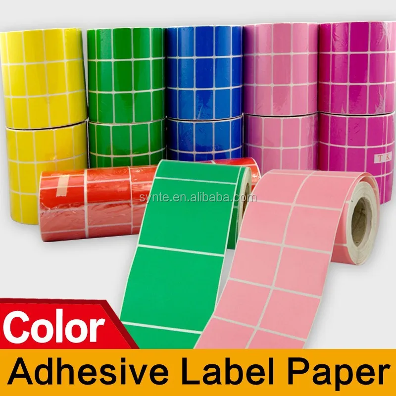 color printing Custom Shelf price  Label rolls for bar code label sticker low MOQ