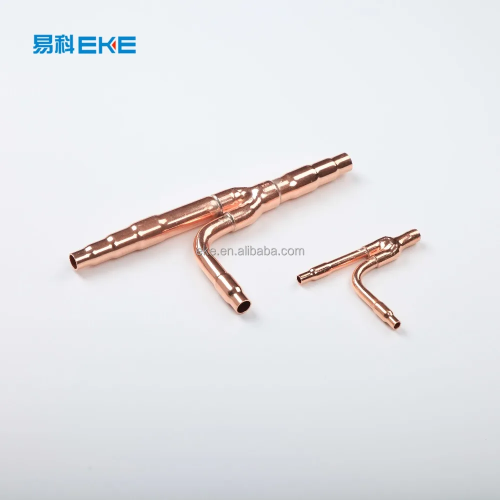 R410A wholesale  best quality China manufactured branch copper tee for VRV/VRF