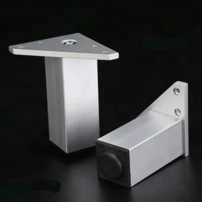 Aluminum Alloy Adjustable Bed Legs  Square Triangle Sofa Footstool Furniture Accessories Folding Cabinet Legs