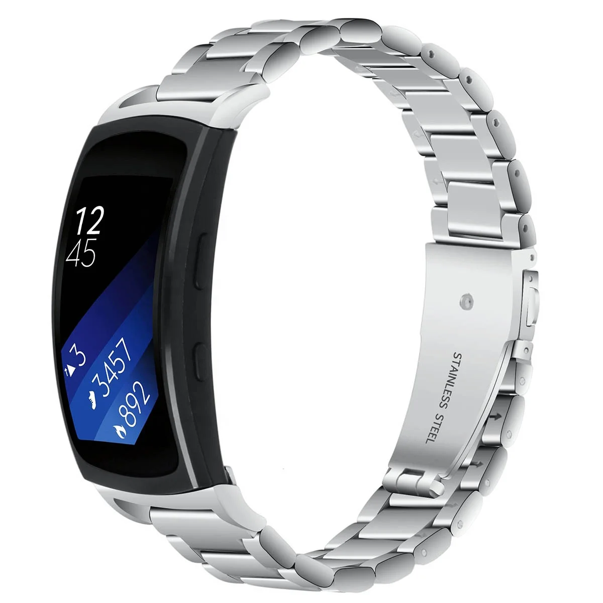 Лидер продаж 2018, браслет для часов из нержавеющей стали, роскошные ювелирные изделия, сменный ремешок на запястье, Коровья цепочка, браслет на запястье для fitbit Charge 2