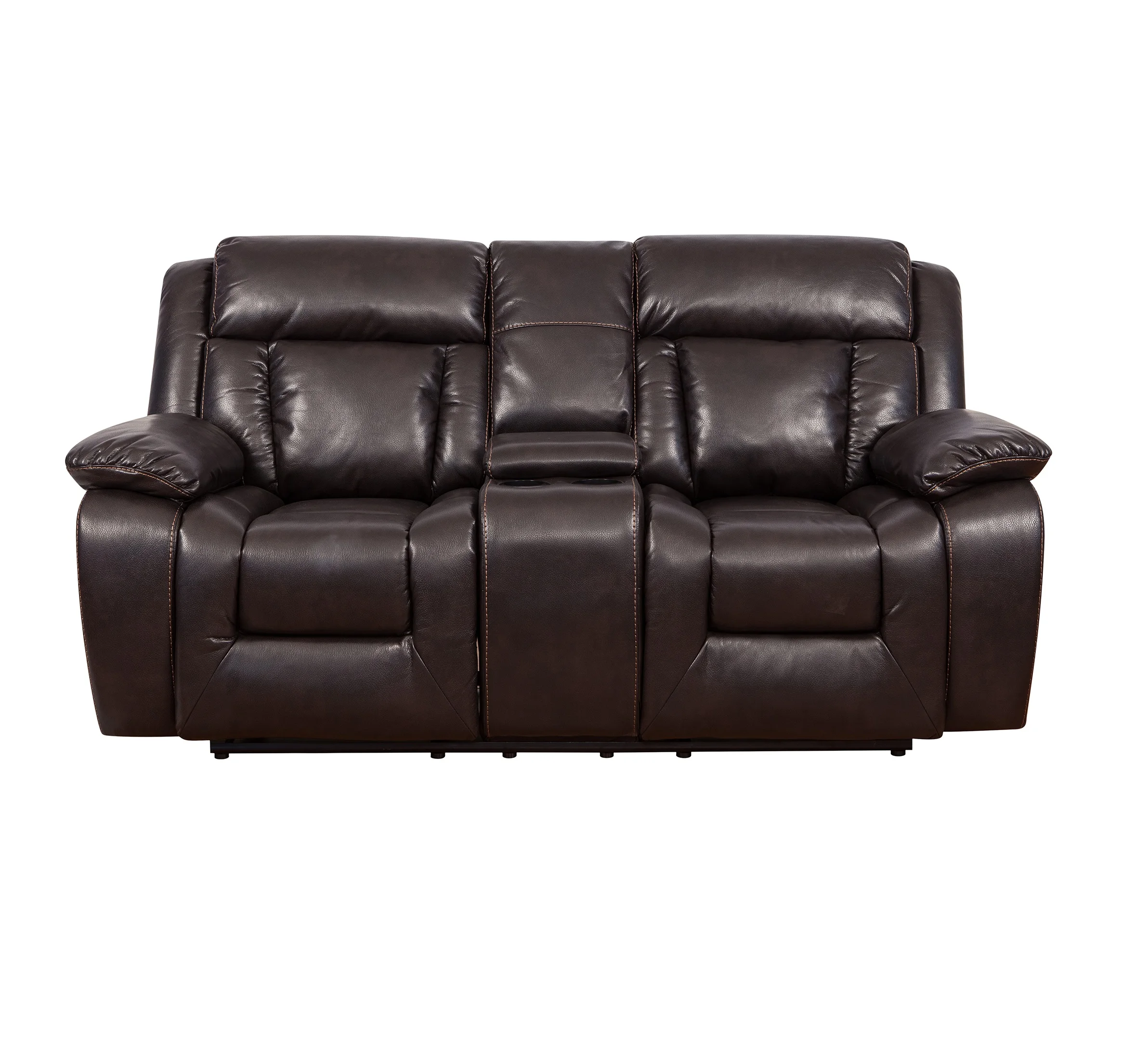 
Royal genuine Leather home cinema 2 seater couple recliner sofa 