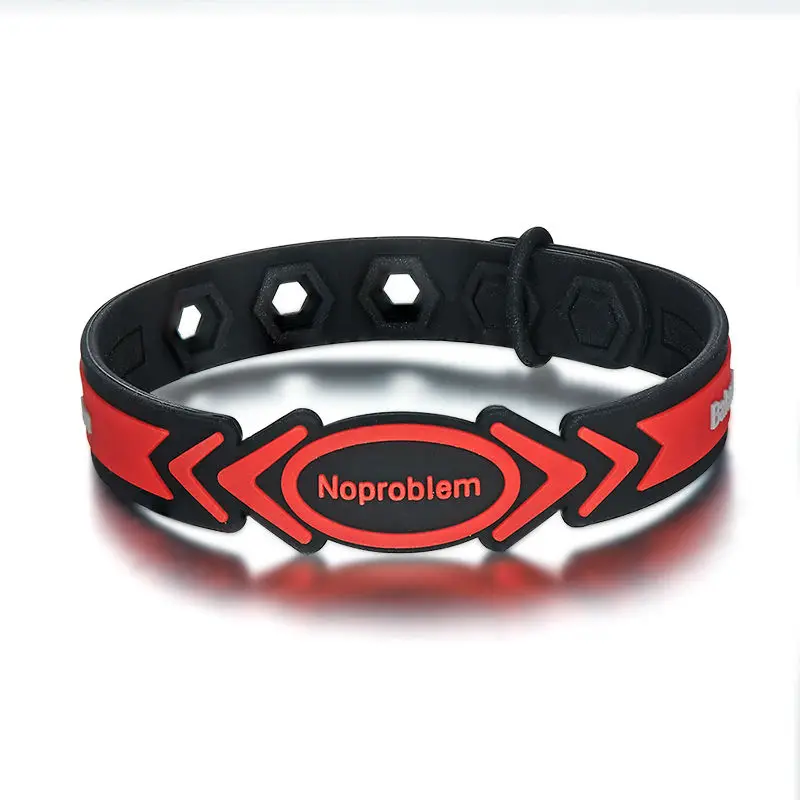 noproblem p092 спорт boy мода энергии силиконовые магнитный браслет