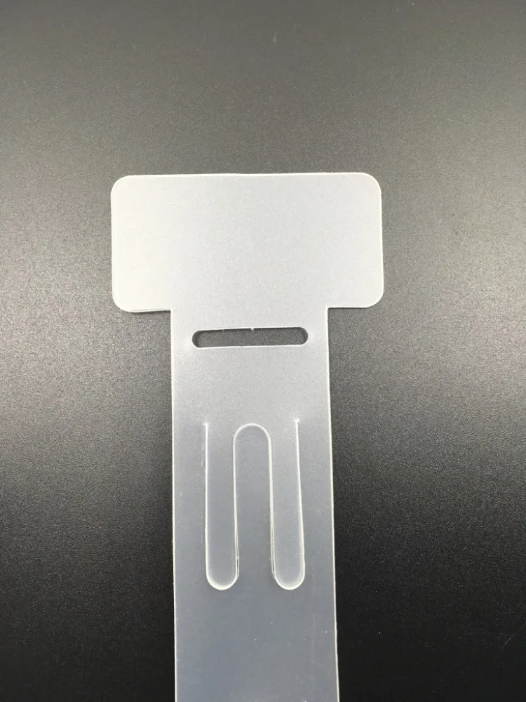 Strong Clip Strip 12 Clips Clear Plastic with S Hook