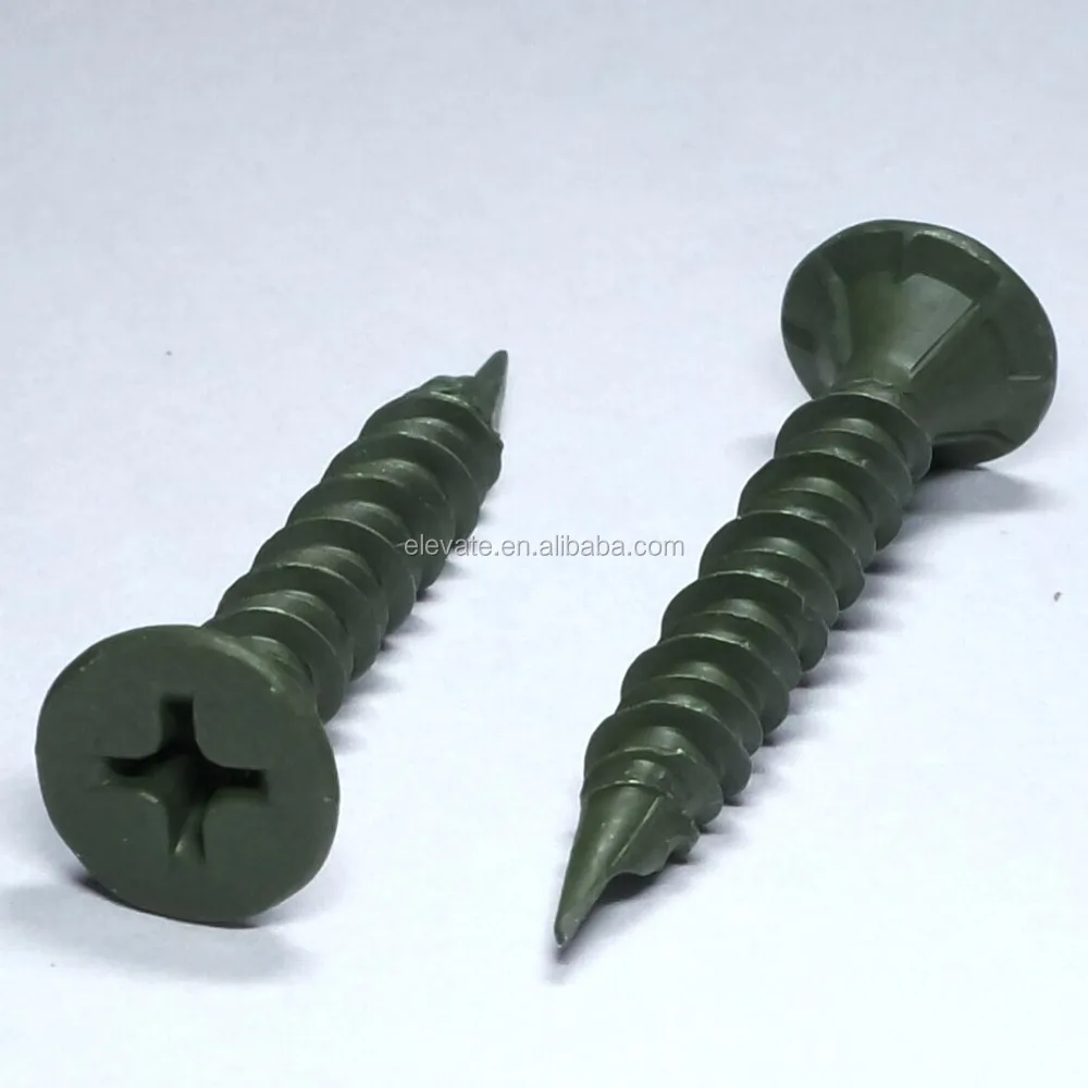 Big Wafer Head with 8 Nib (4 short / 4 long) Hi-Lo Thread Spoon Point Self Drilling Cement Board Screw