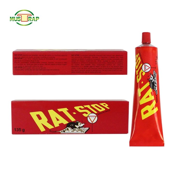 Mustrap best selling yellow glue live catch rat trap mouse glue tube