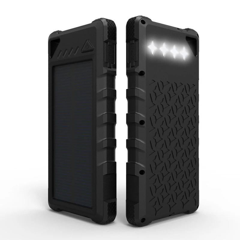 For Samsung Smartphone Power Bank 16000Mah Solar Portable Mobile Phone Charger