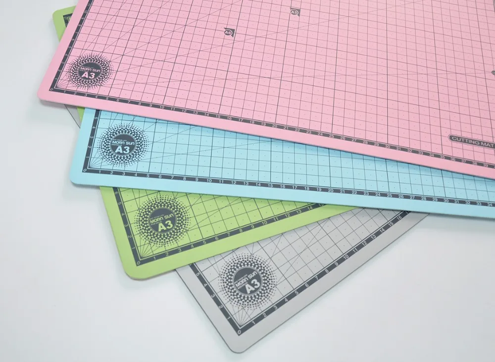 Taiwan art craft tool a2 cutting mat 60X45cm Thickness 3mm Double Sided 3 Layers ECO material non slip sew quilting cutting mat