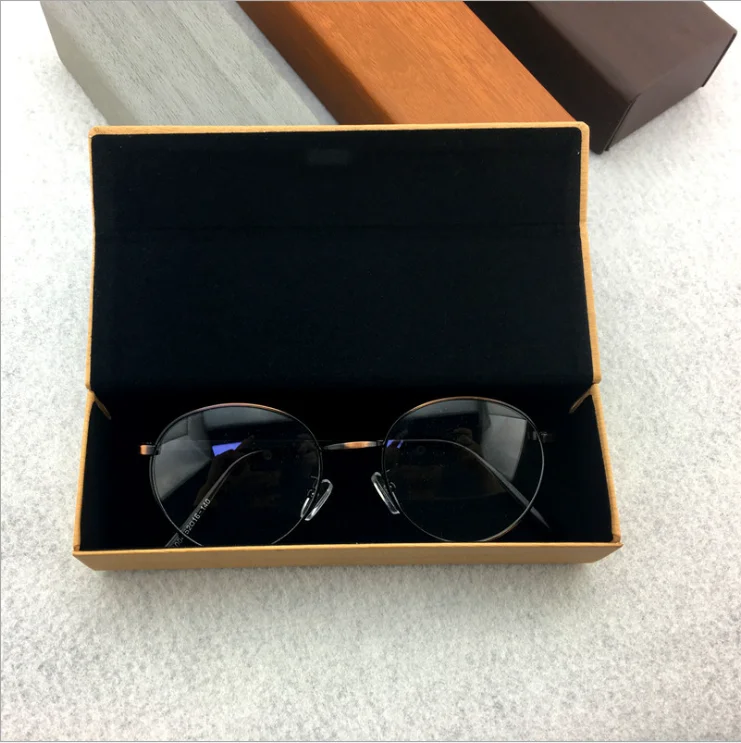 2018 Eco Friendly Yiwu China Wholesales Square Shaped Exquisite Fashion Metal Custom Logo Eyewear Vintage Luxury Glasses Case