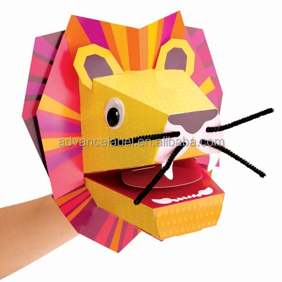 
Paper Puppet toy Making Kit Lion 