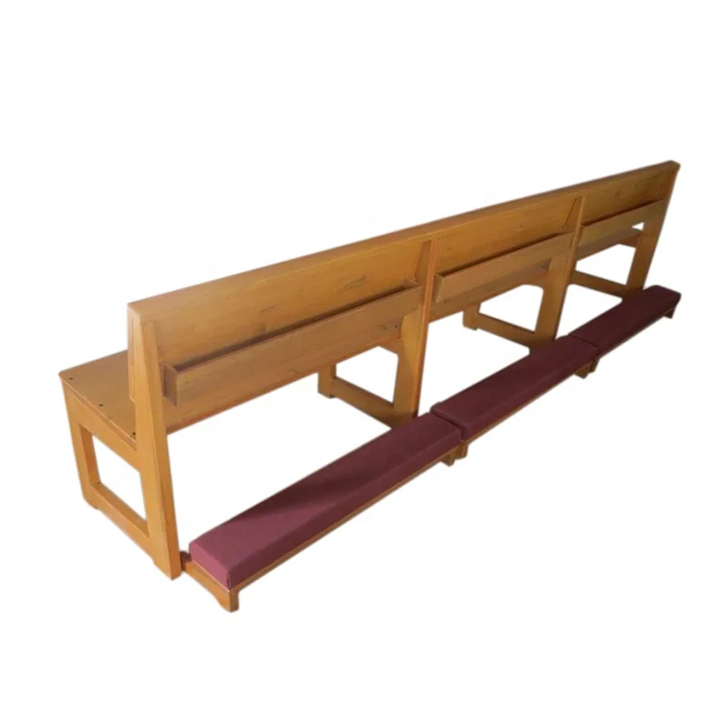 CH-B076, Simple Model Oak Wooden Church Bench Pew,Solid Wood Church Furniture Customized Size And Packing