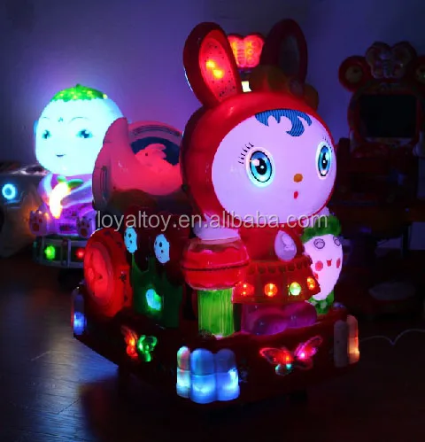 LYER2154 rabbit kiddie ride, colorful coin operated video game machines, commercial grade cheap arcade machine
