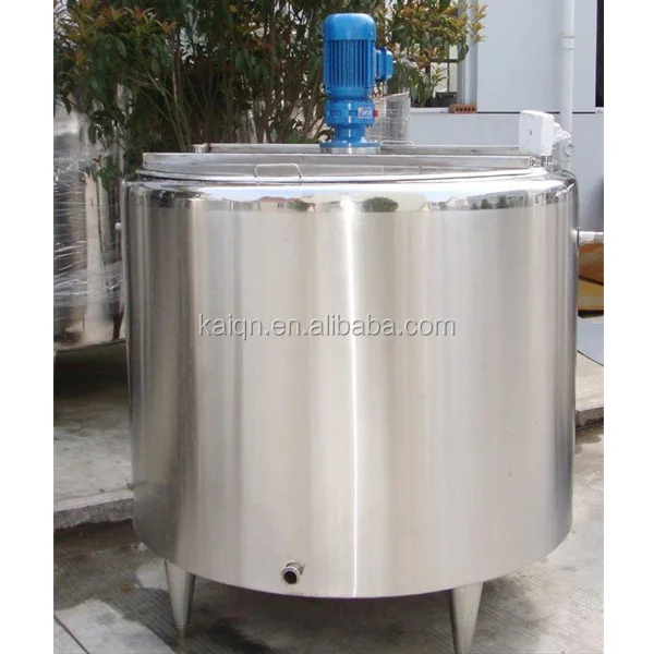 stainless Steel food juice double jacketed mixing tank with agitator