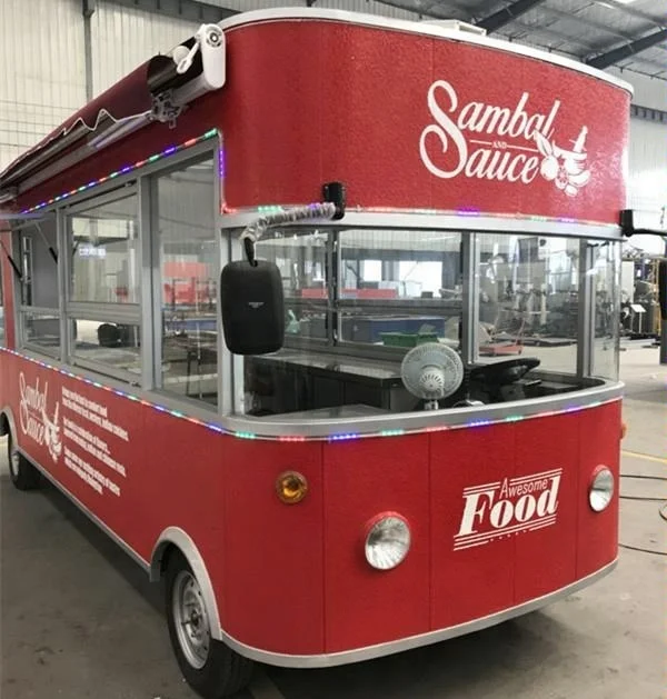 
Latest design ice cream food truck electric bus food truck mobile crepe cart coffee trucks for sale 