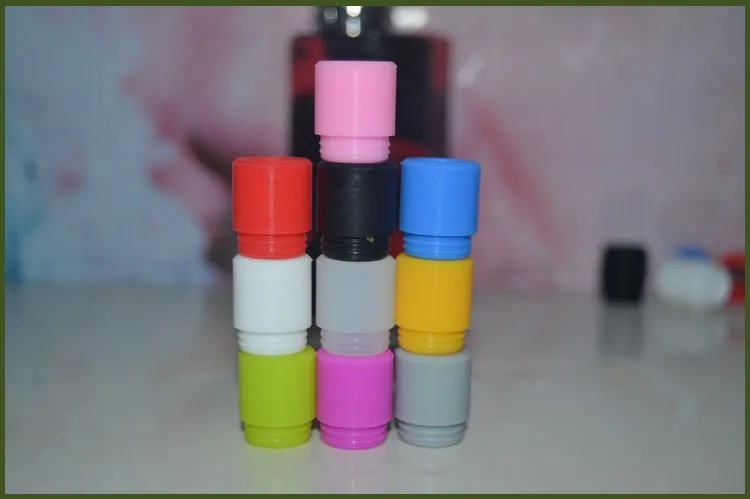 Silicon Drip Tips For TFV8 Tank Vaporizer test Mouthpieces For E Cigarettes Fit 510 Atomizers more Colors With Individual bag