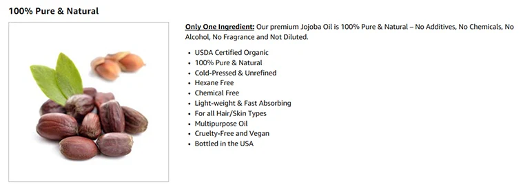 Private Label Skin Care Beard Moisturizer for Hair Skin Jojoba Oil Organic 100% Pure Carrier