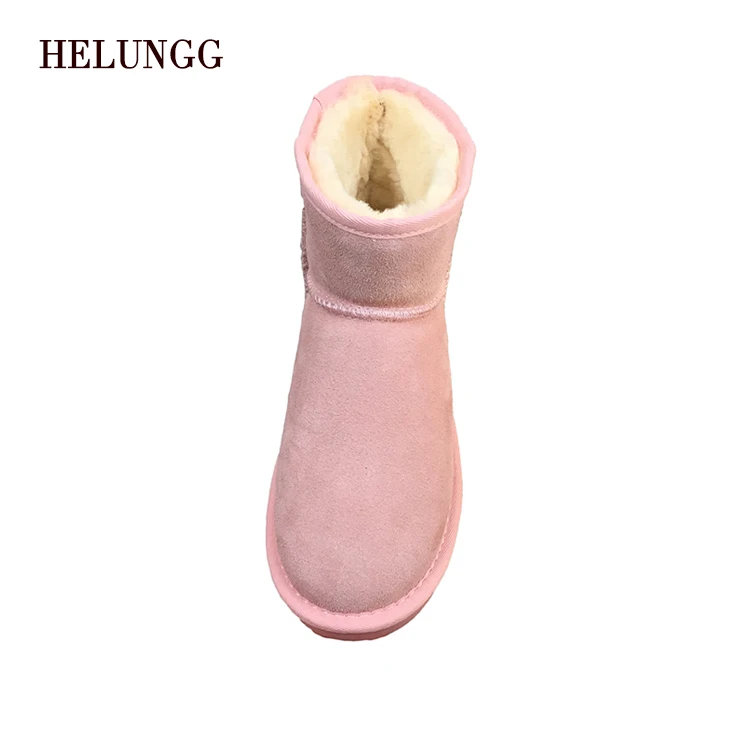 
Wholesale Winter Work Genuine Leather Snow Boots For Girls 