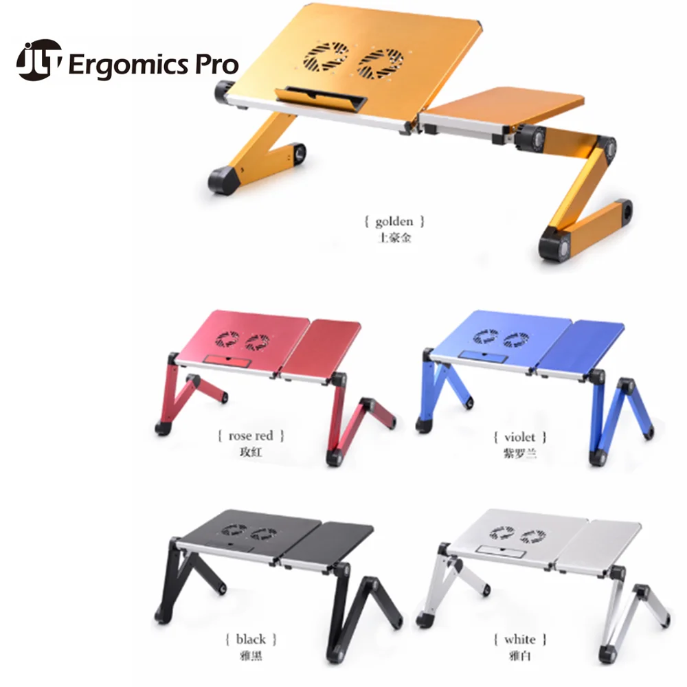 JLT Алюминиевый Многофункциональный для кровати и дивана портативный стол для ноутбука