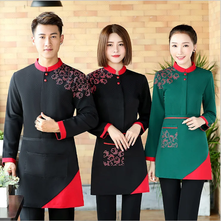 Custom High Quality Hotel Restaurant Waiter Waitress Uniform