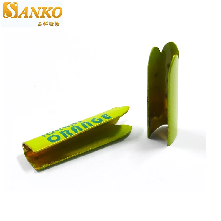 Логотип под заказ медный металлический шнурок Веревка Зажим крышка