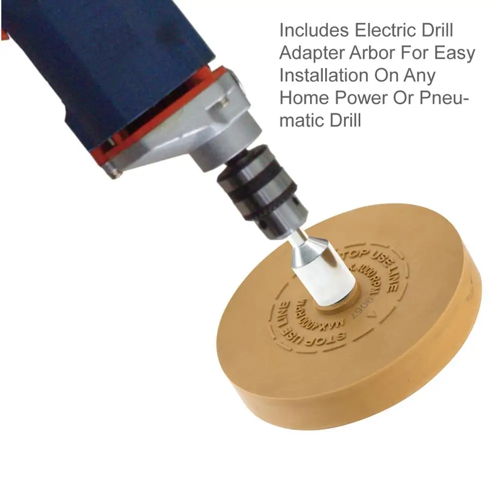 3.5inch Rubber Eraser Pad Strip Off Wheels Decal removal Wheel