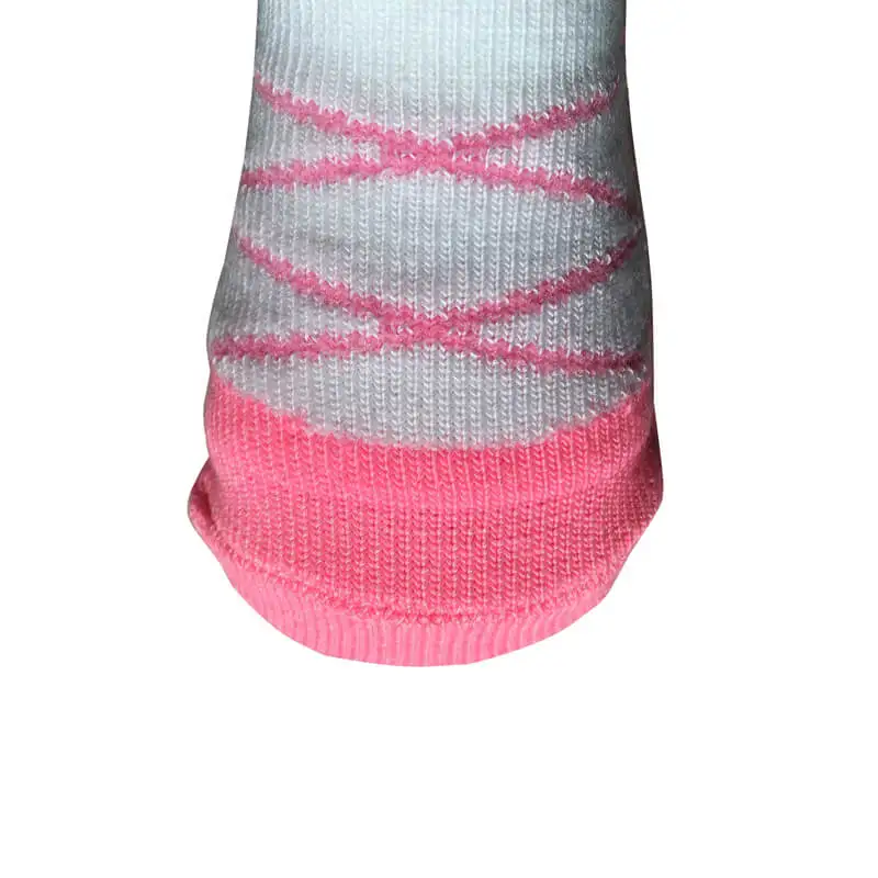 Baby Girls Crew Organic Bamboo Slipper Socks with Stripes