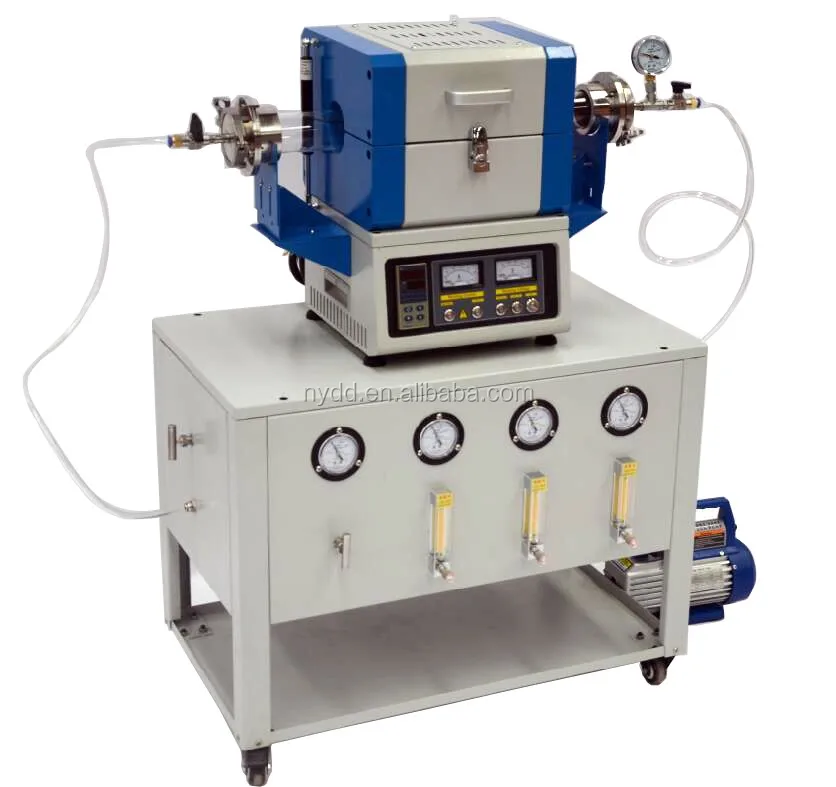 
1200 Degree Electrical Plasma Enhanced Chemical Vapor Deposition PECVD Vacuum Tube Furnace With Proton Mixing Control System 