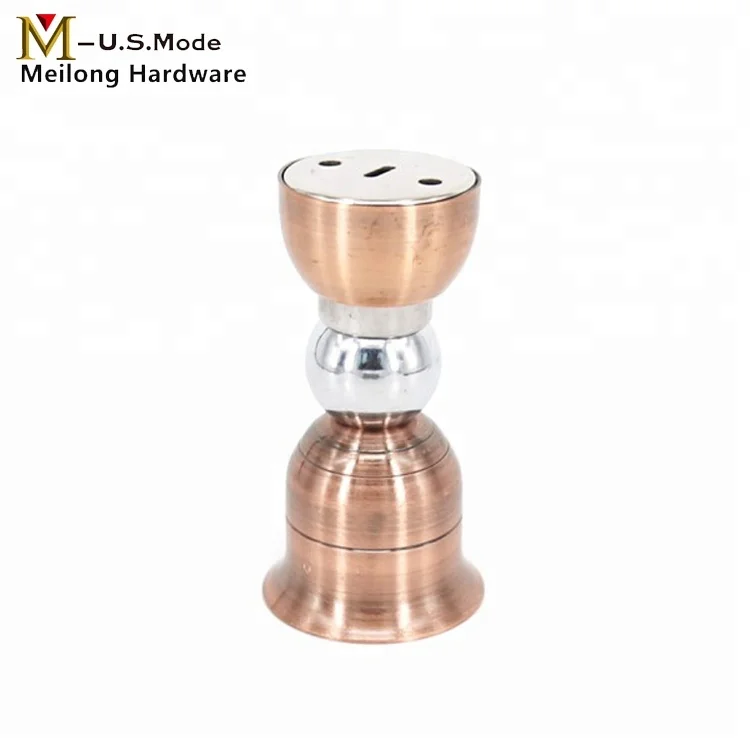 Stainless Steel Metal Wooden Outdoor Permanent Angled Magnetic Doorstop