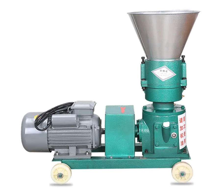 Flat die rice husk pellet animal feed granulator make machine for farm used