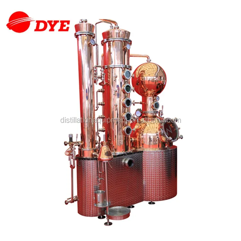 Alcohol ethanol copper alembic column gin distillation for sale