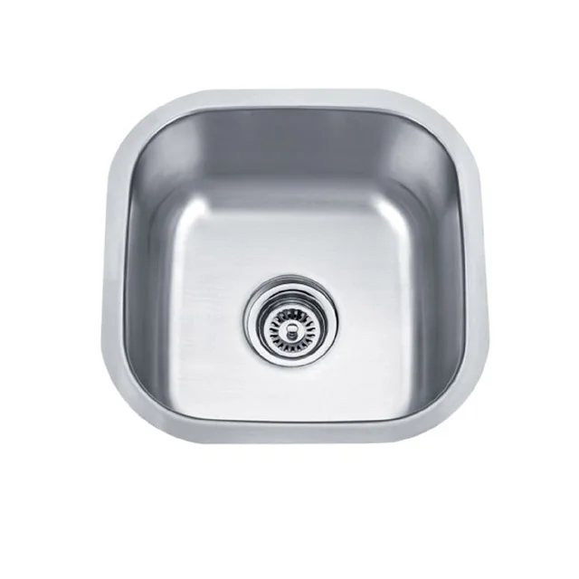Undermount installation type no faucet feature single bowl style 304 stainless steel sink