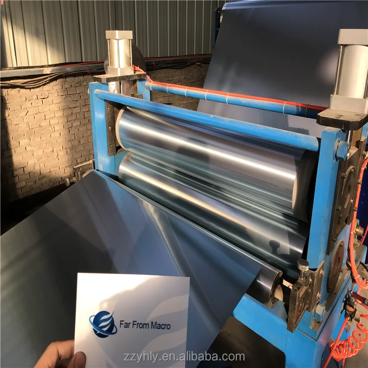 Transparent lacquer coating aluminum foil with blue epoxy glue