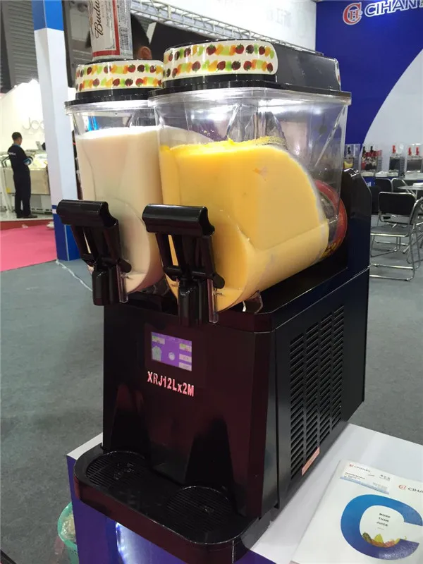 
12 liters 2 tanks commercial frozen drink machine /frozen margarita machine /frozen yogurt machine with led light 