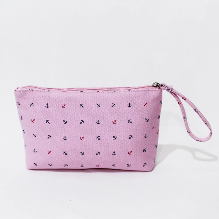 Customized Size Canvas Travel Organizer Makeup Bag Manufacturer