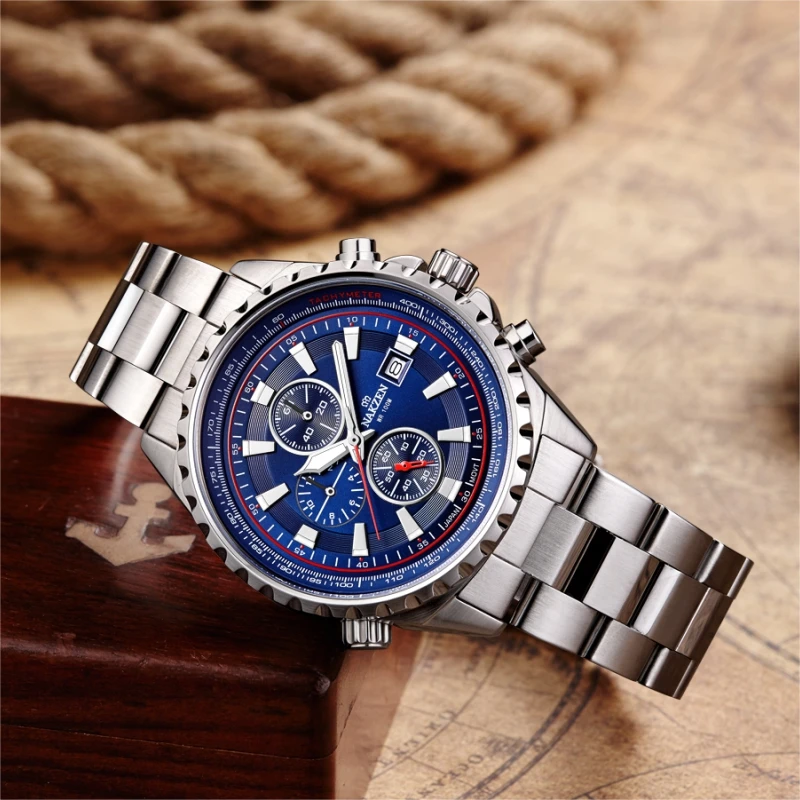 
Own Brand Watches Quartz Steel Men Luxury Brand Wristwatch Custom Made Wrist Japan 2019 Stainless Steel Custom Box Packing VC02 