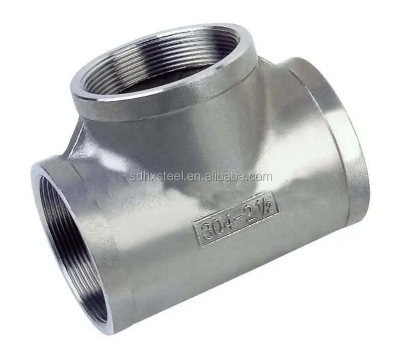 Stainless steel Tee ss m12 m15 m16 pipe fittings